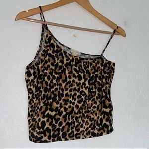 LA Hearts Cheetah Print Crop Top